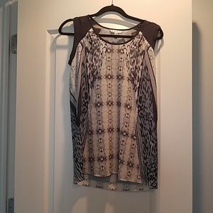 Cabi navy blue print camisole